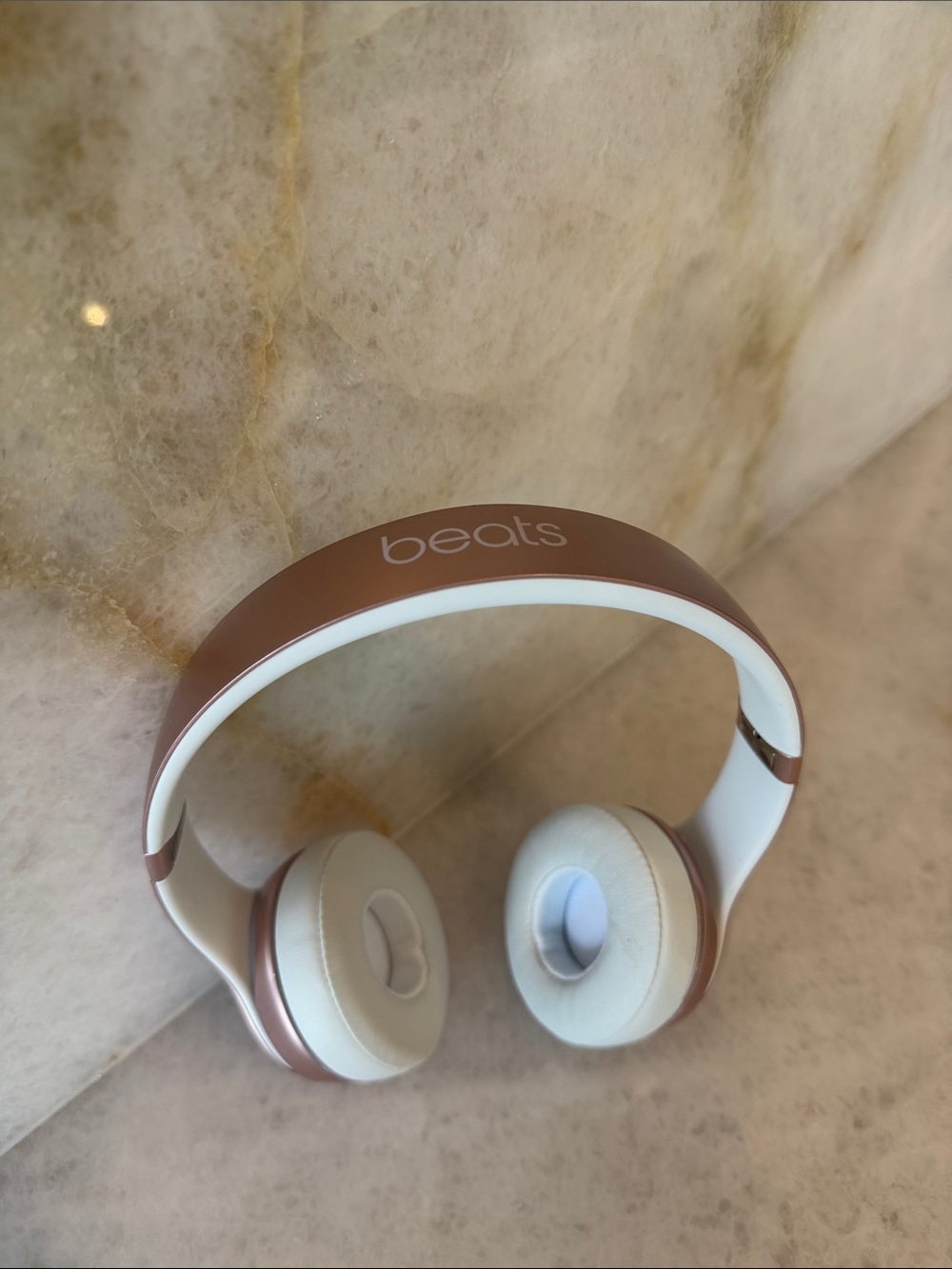 Beats by Dre On-Ear Headphones - Rose Gold and White